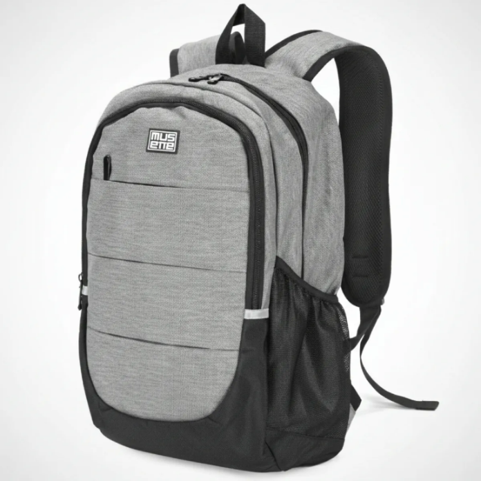 MOCHILA MUSETTE GRIS OXFORD IMPERMEABLE