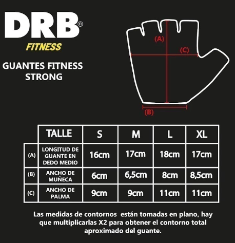 GUANTE DE FITNESS DRB STRONG
